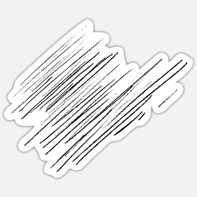 Kratzer - Sticker Größe S (10 x 10 cm) - Mattweiß