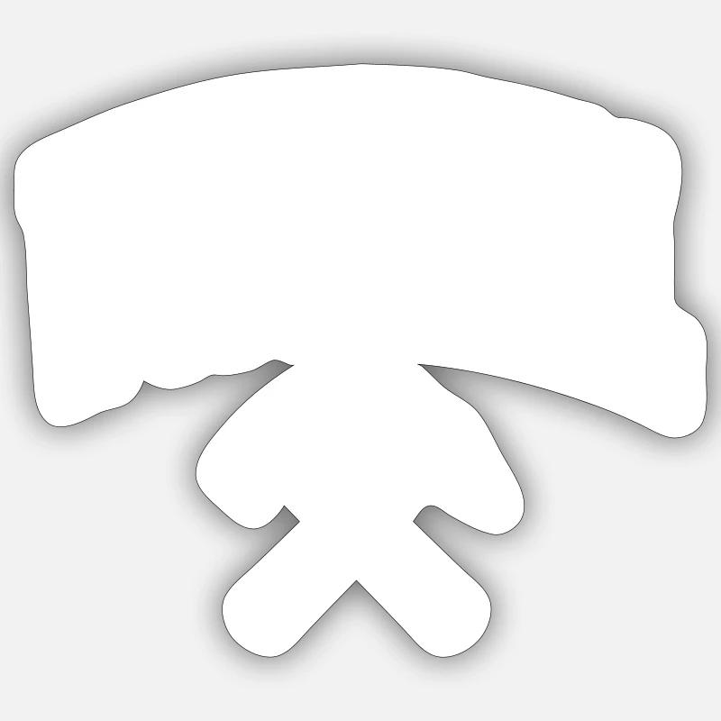 Wuppertal - Sticker size S (10 x 10 cm) - white matte