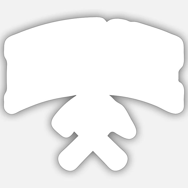 Herne - Sticker size S (10 x 10 cm) - white matte