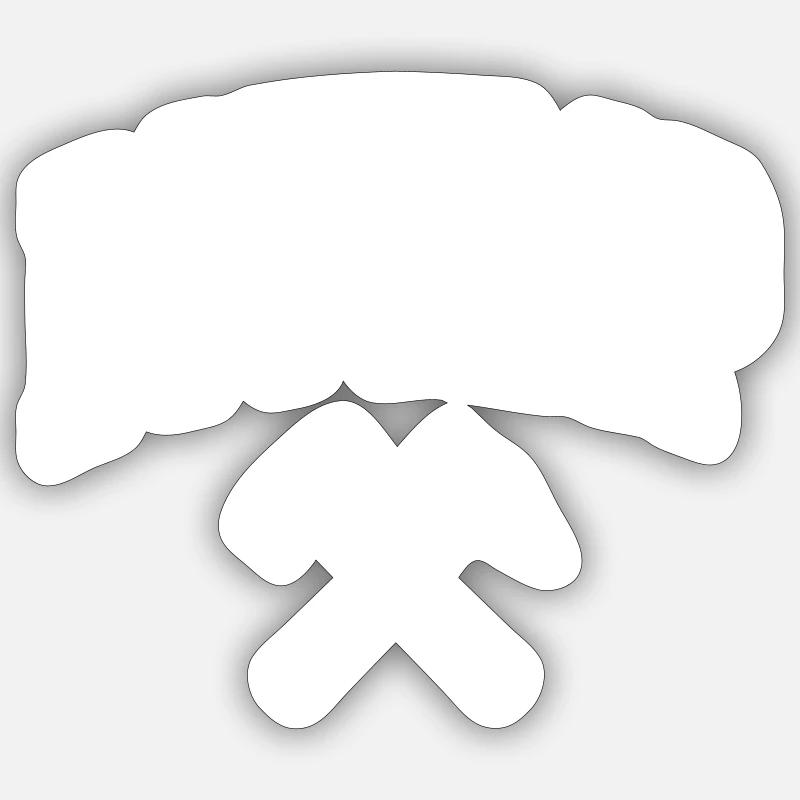 Bottrop - Sticker size S (10 x 10 cm) - white matte