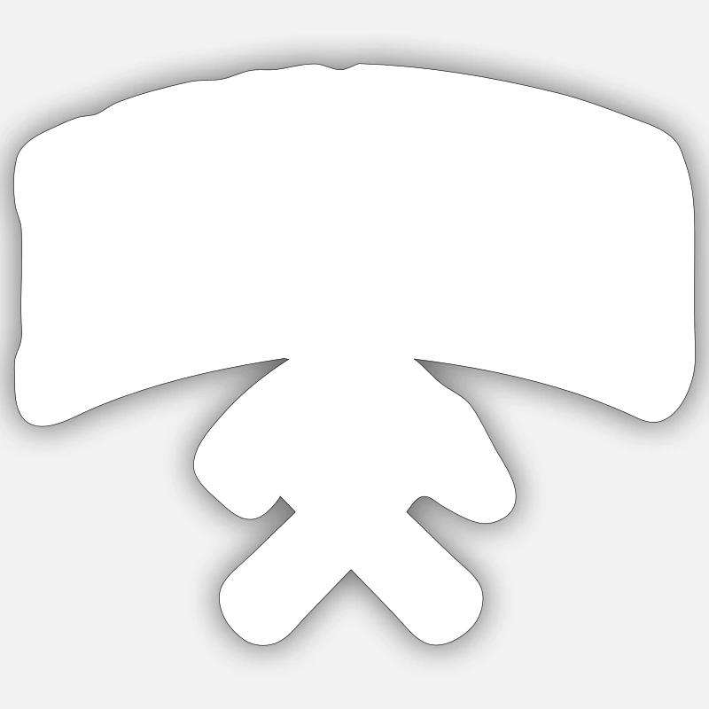Remscheid - Sticker taille S (10 x 10 cm) - blanc mat