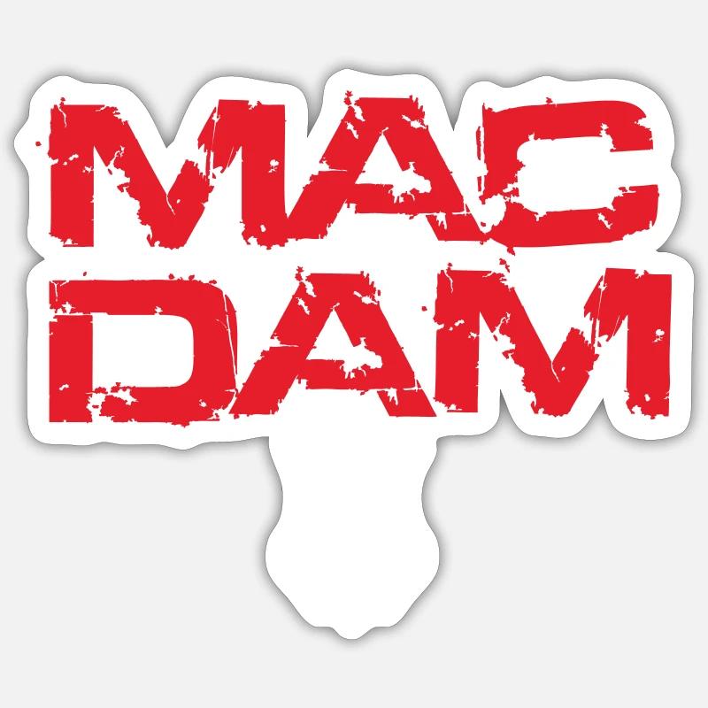 Mac Dam Logo Sticker Größe S (10 x 10 cm)
