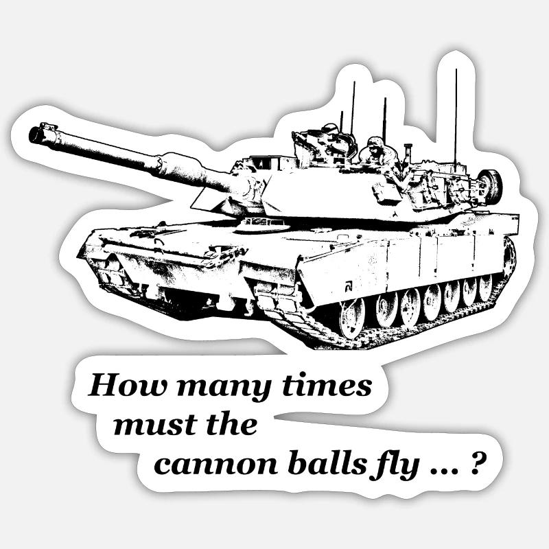 Dylan - Cannon balls Sticker size S (10 x 10 cm)