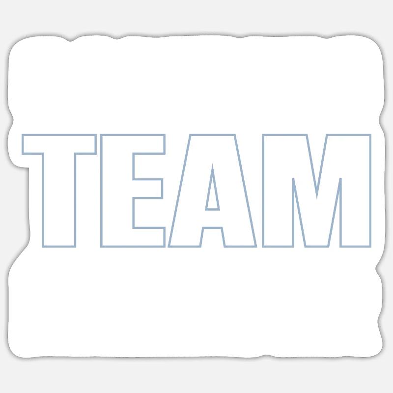 Camping Team - Sticker size S (10 x 10 cm) - white matte