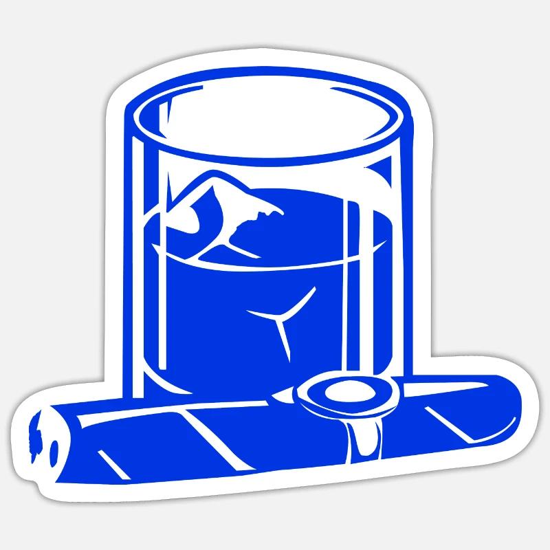 Zigarre Sticker Größe S (10 x 10 cm)