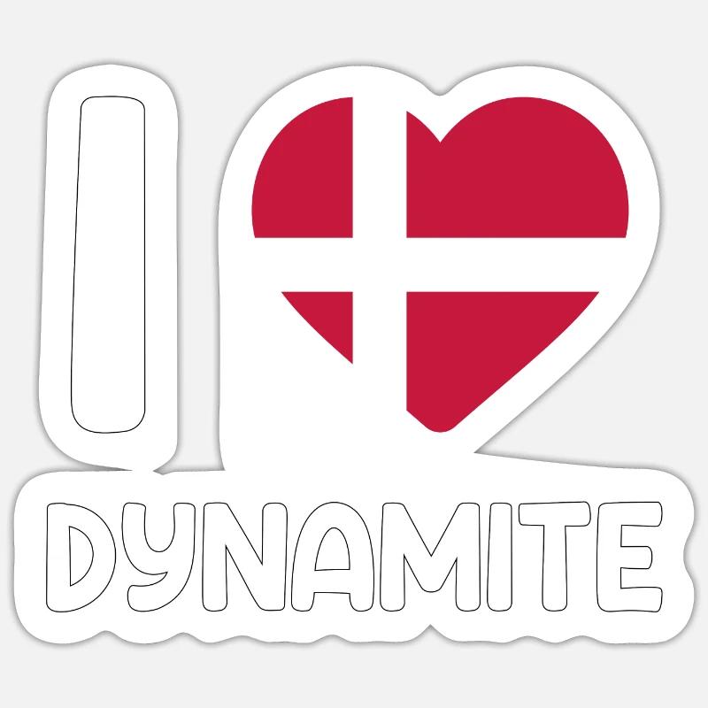 danish dynamite Dänemark Däne Geschenk Sticker Größe S (10 x 10 cm)