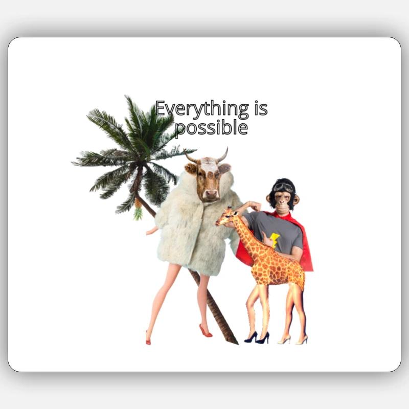EVERYTHING IS POSSIBLE Sticker Größe S (10 x 10 cm)