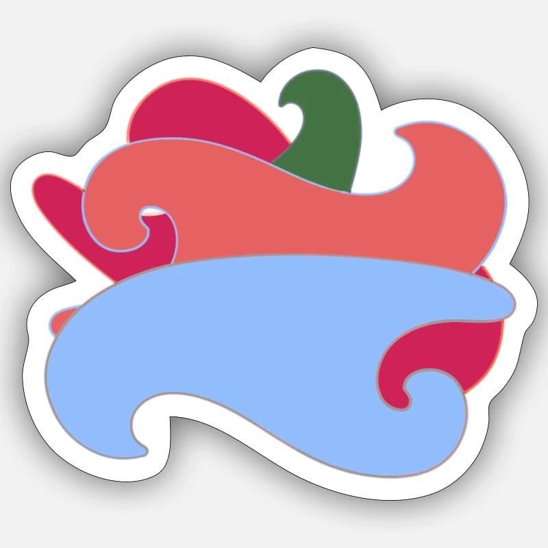 Wave Sticker Größe S (10 x 10 cm)