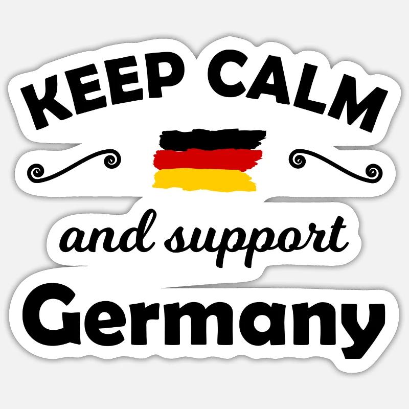 The Germany Supporters - Sticker size S (10 x 10 cm) - white matte