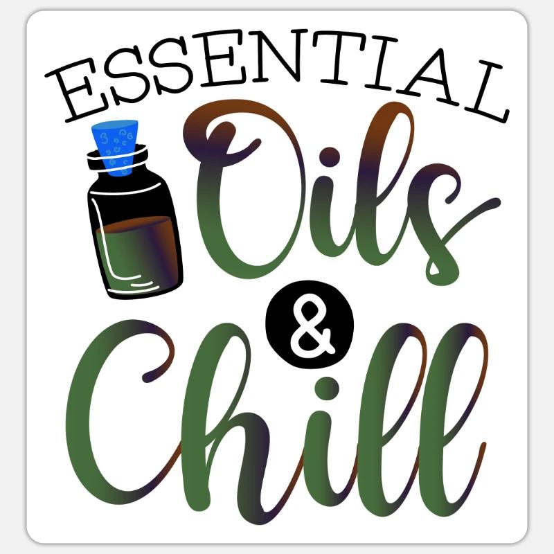 EP Practitioner Geschenk ätherische Öle und Chill Sticker Größe S (10 x 10 cm)
