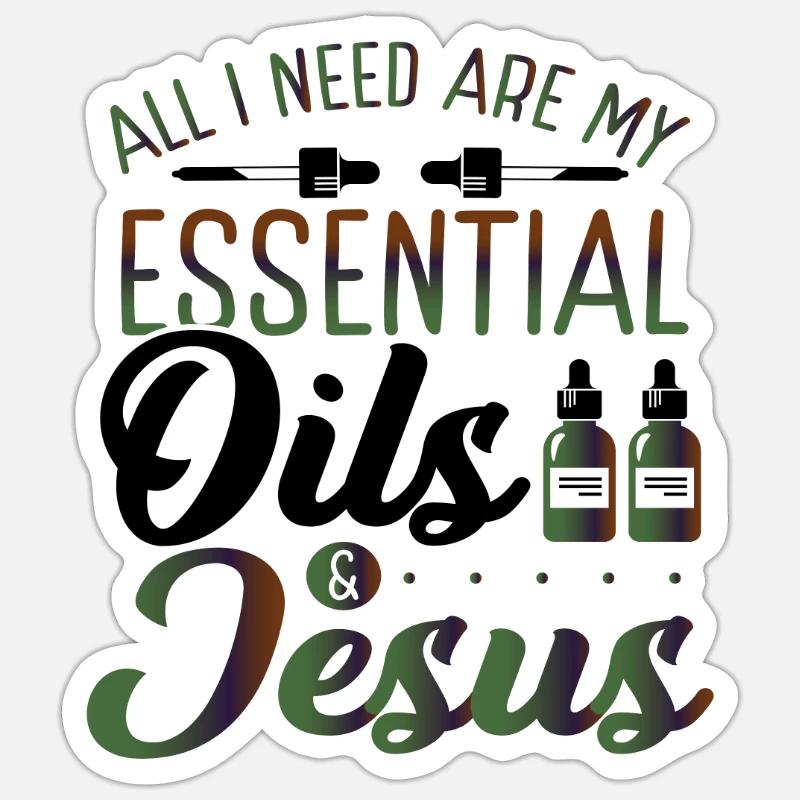 Christian EO Practitioner All I Need are Sticker size S (10 x 10 cm)