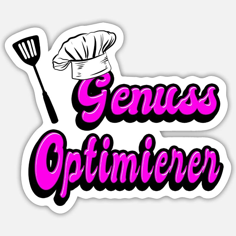 Optimiseur de plaisir - Sticker taille S (10 x 10 cm) - blanc mat
