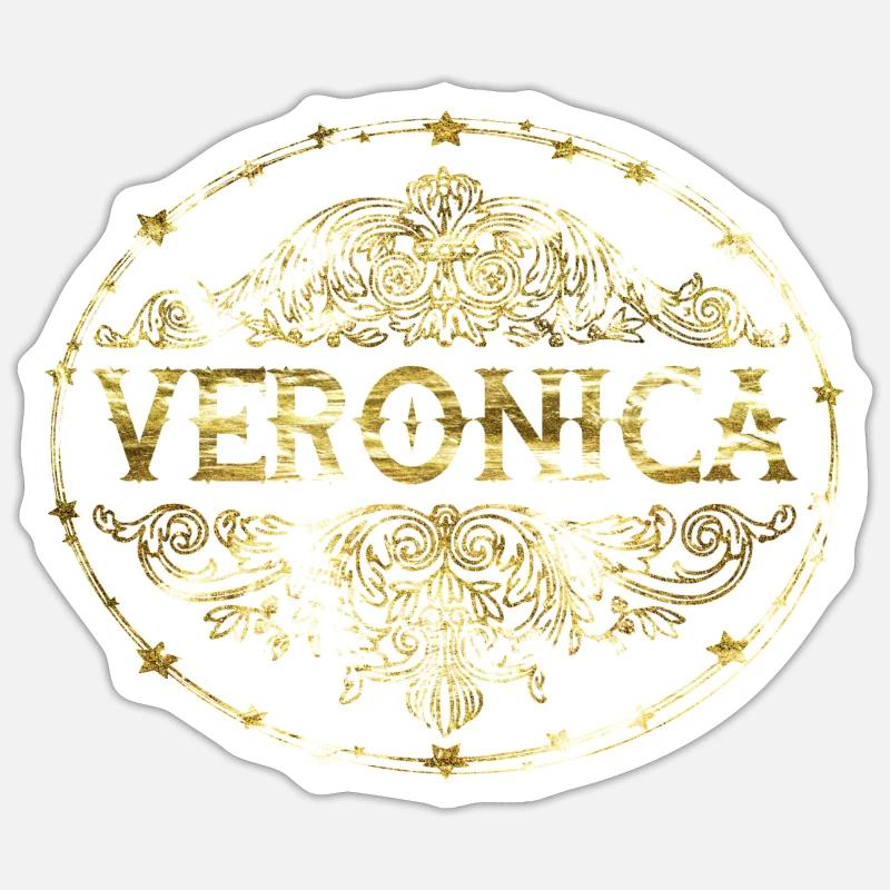 Veronica - Sticker size S (10 x 10 cm) - white matte