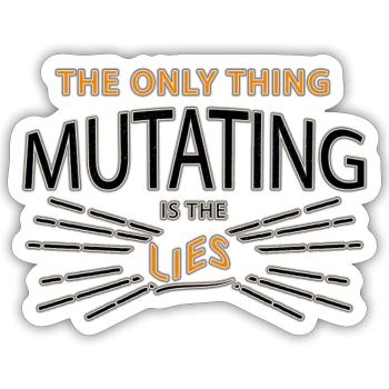 Spruch - Sticker Größe S (10 x 10 cm) - Mattweiß - Vorne