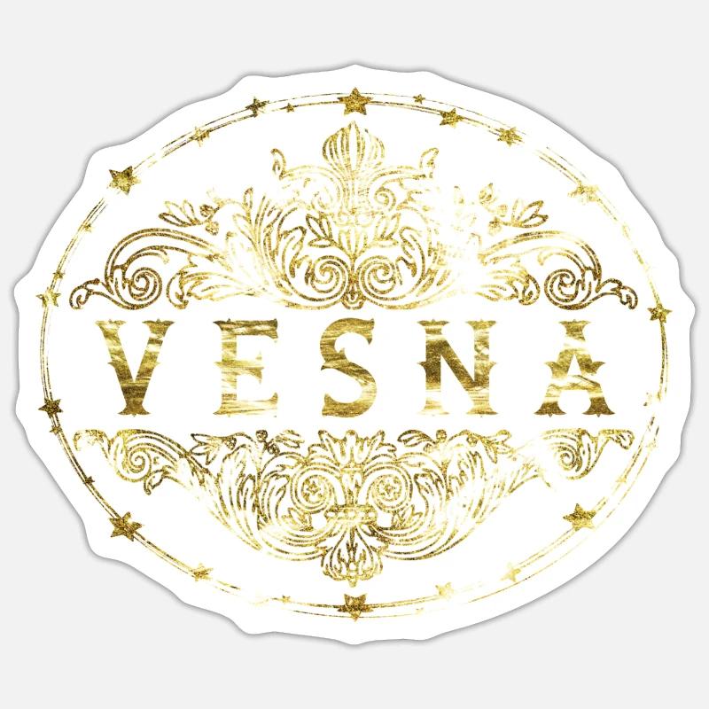 Vesna - Sticker size S (10 x 10 cm) - white matte