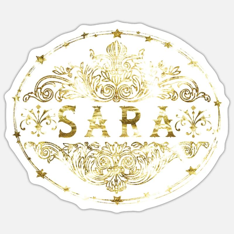 Sara - Sticker size S (10 x 10 cm) - white matte