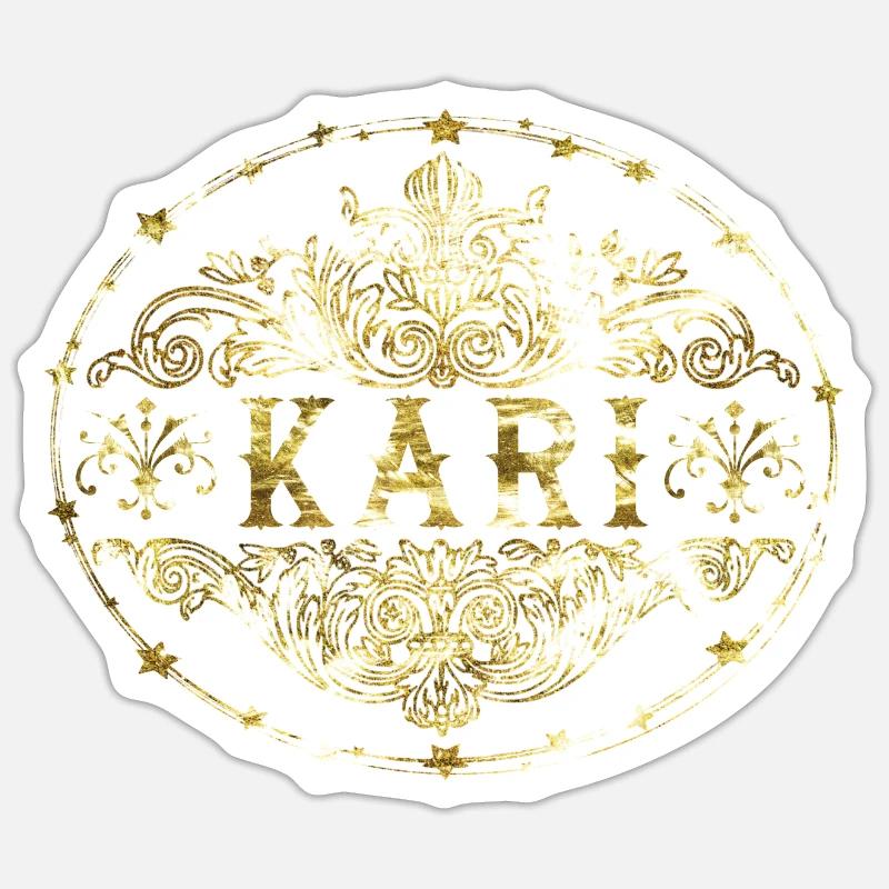 Kari - Sticker Größe S (10 x 10 cm) - Mattweiß