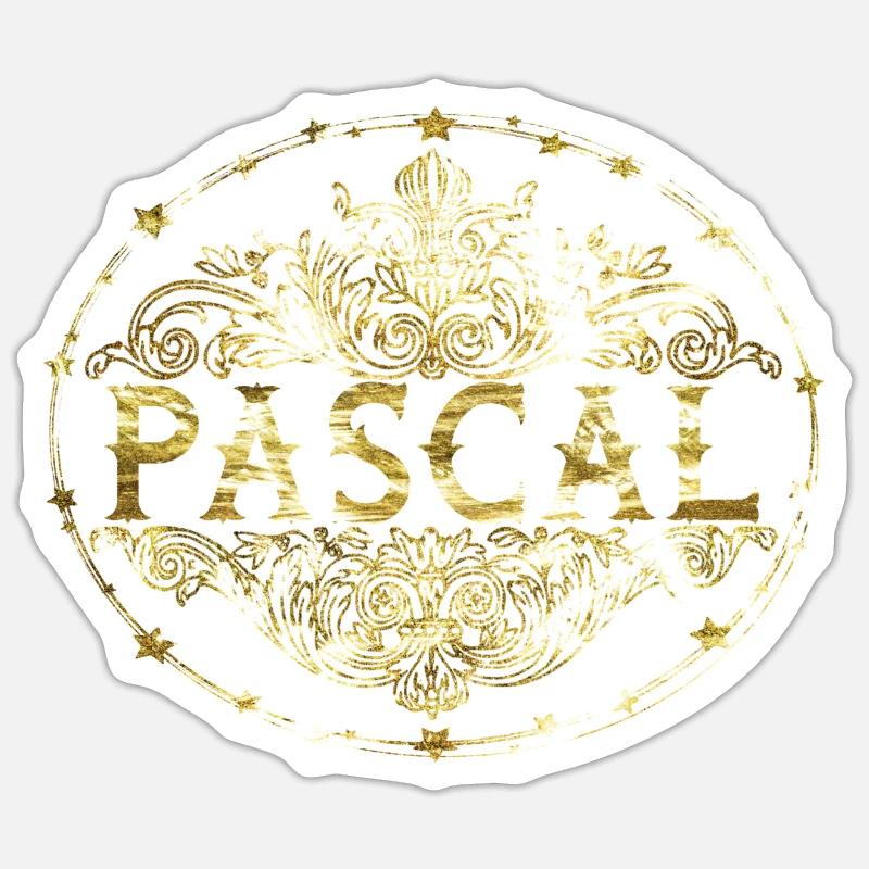 Pascal - Sticker Größe S (10 x 10 cm) - Mattweiß