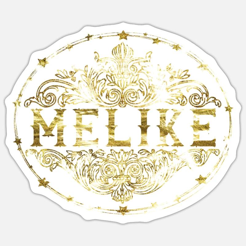 Semblable à Melike - Sticker taille S (10 x 10 cm) - blanc mat