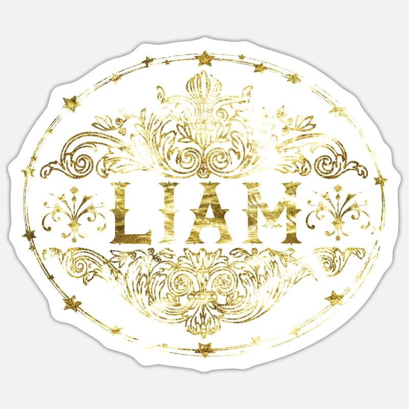 Liam - Sticker Größe S (10 x 10 cm) - Mattweiß