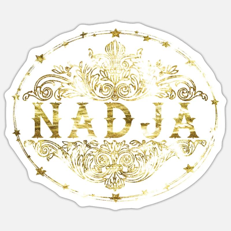 Nadja - Sticker size S (10 x 10 cm) - white matte