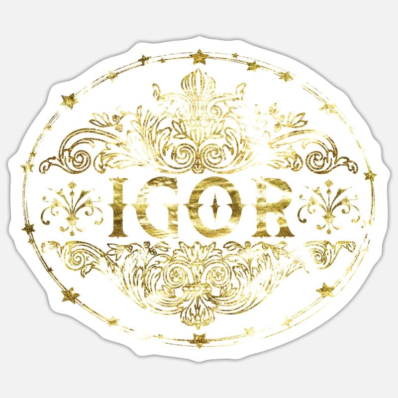 Igor - Sticker size S (10 x 10 cm) - white matte