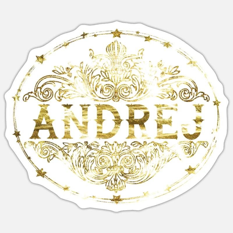 Andrej - Sticker size S (10 x 10 cm) - white matte