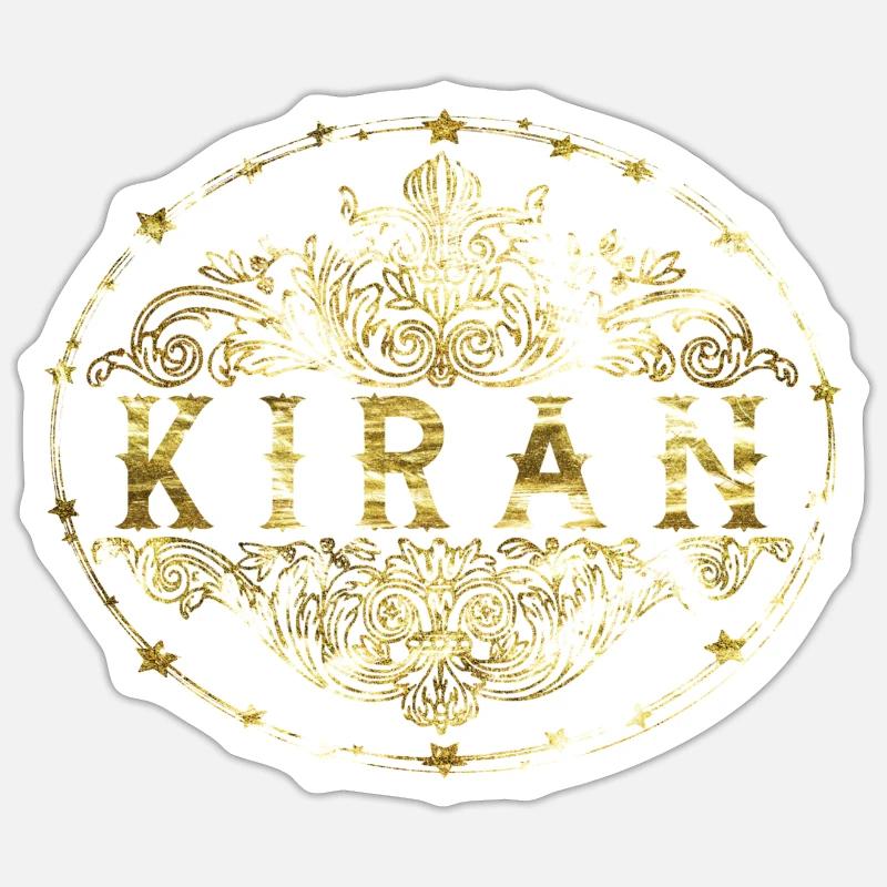 Kiran - Sticker taille S (10 x 10 cm) - blanc mat