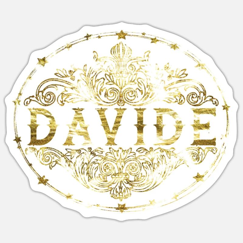 David - Sticker size S (10 x 10 cm) - white matte