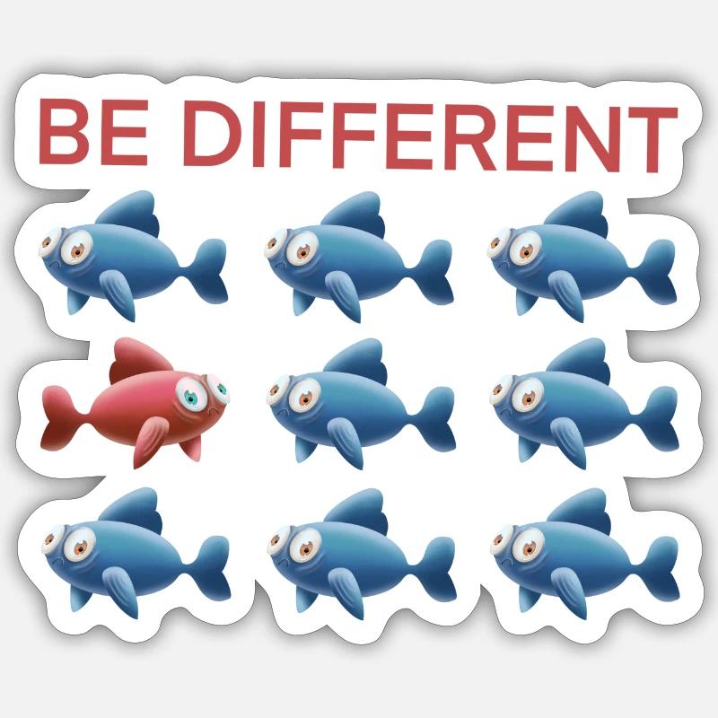 Be Different Sticker Größe S (10 x 10 cm)