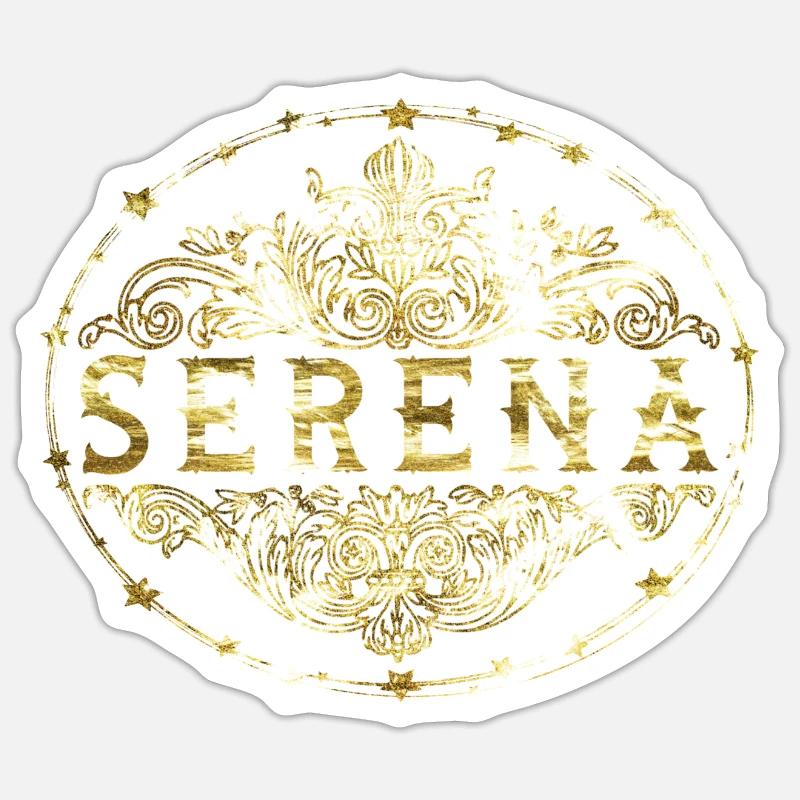 Serena - Sticker taille S (10 x 10 cm) - blanc mat