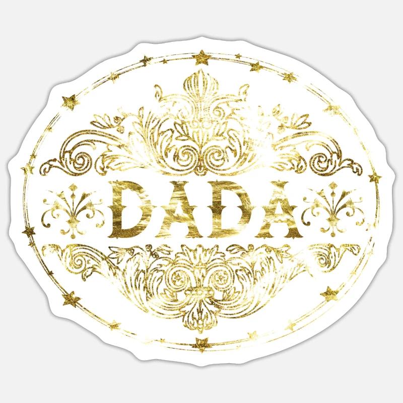 Dada - Sticker size S (10 x 10 cm) - white matte