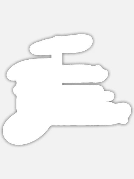Team Braut / Crew / JGA Jungesellinnenabschied - Sticker Größe S (10 x 10 cm) - Mattweiß