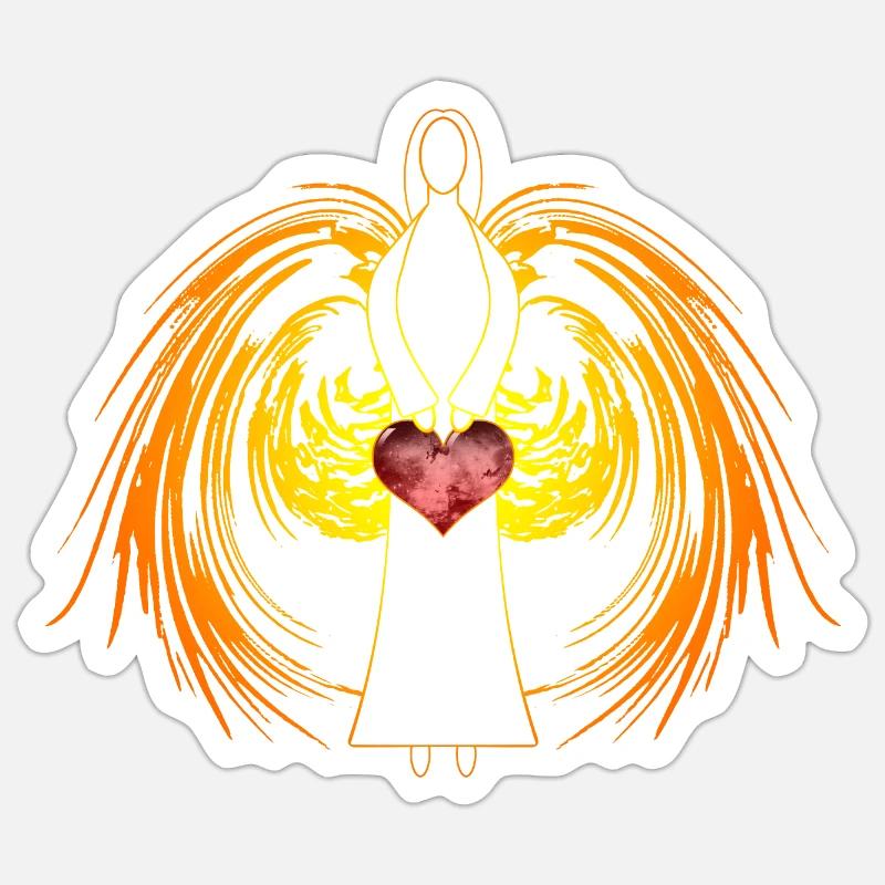 Angel Dust - Sticker size S (10 x 10 cm) - white matte