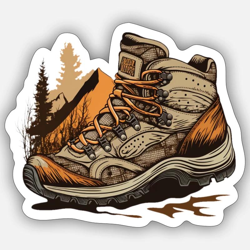 Wander - Sticker size S (10 x 10 cm) - white matte