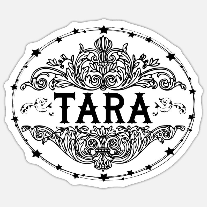Tara - Sticker Größe S (10 x 10 cm) - Mattweiß