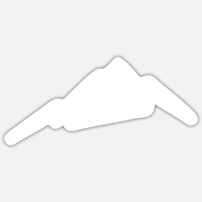 Mountain Silhouette - Sticker size S (10 x 10 cm) - white matte
