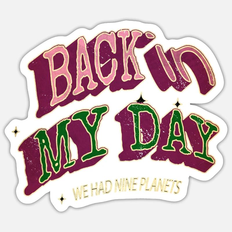 space ship cool gift humor birthday present idea Sticker size S (10 x 10 cm)
