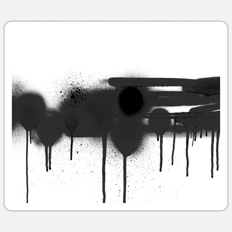 GraffitiSpray - Sticker Größe S (10 x 10 cm) - Mattweiß