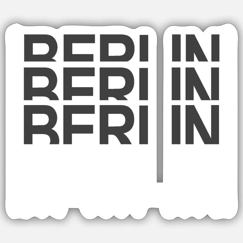 Berlin - Sticker Größe S (10 x 10 cm) - Mattweiß