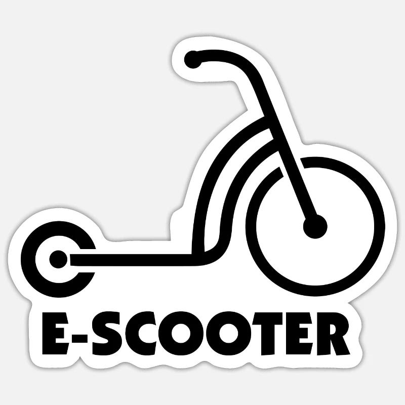 E-Scooter E-Roller Scooter Sticker taille S (10 x 10 cm)
