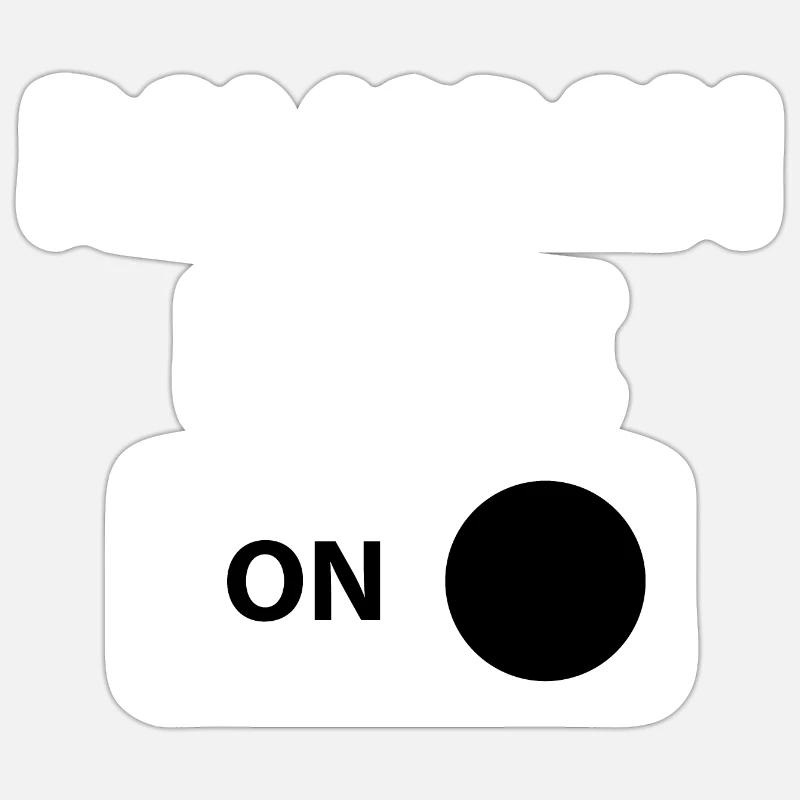 Ramadan Mode On - Sticker size S (10 x 10 cm) - white matte
