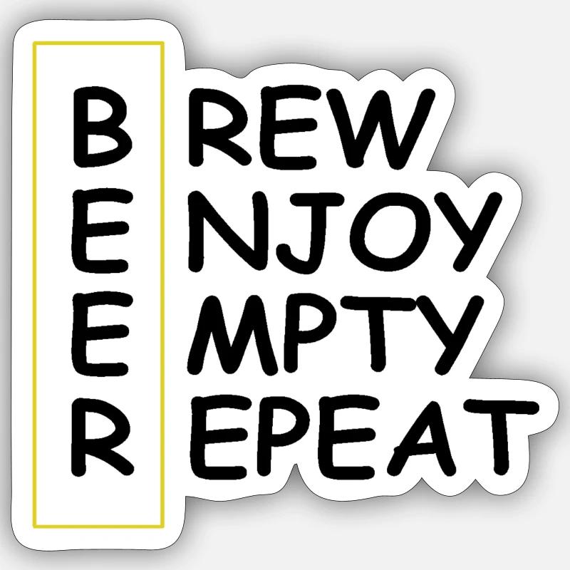 Bière Sticker taille S (10 x 10 cm)