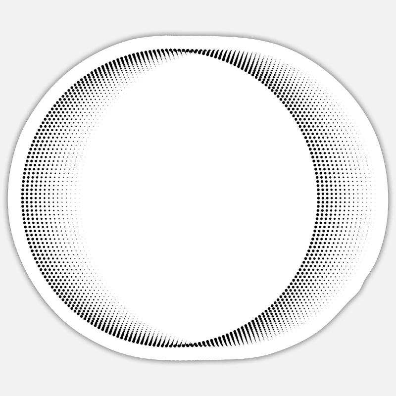 Circle pattern Sticker size S (10 x 10 cm)