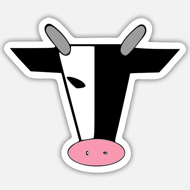 Cow's head Sticker size S (10 x 10 cm)
