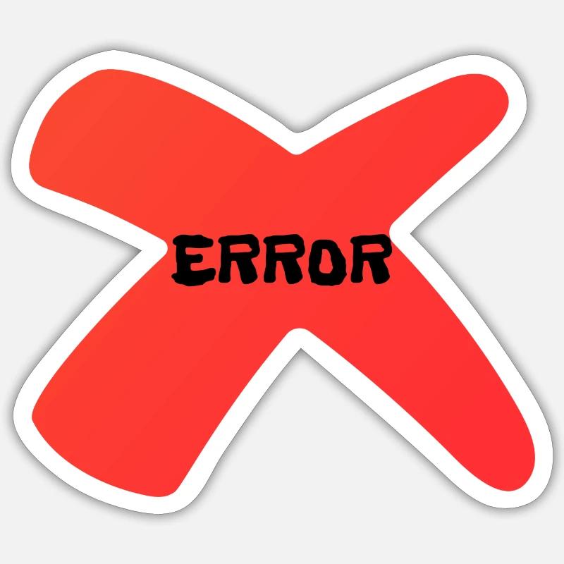 Error - MKB Sticker size S (10 x 10 cm)