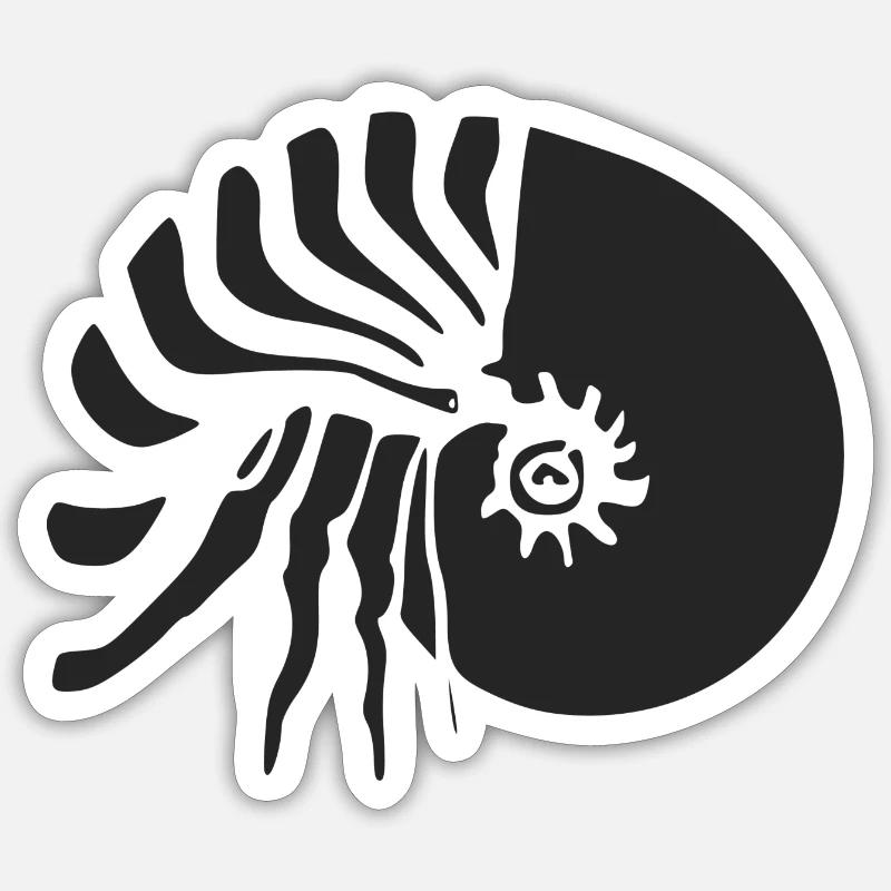 Herr Nautilus Sticker Größe S (10 x 10 cm)