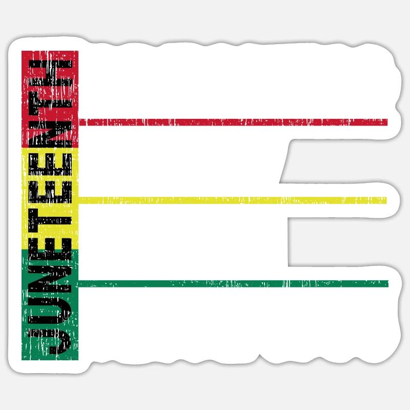 JuneTeenth Breaking Every Chain Since 1865 Sticker Größe S (10 x 10 cm)