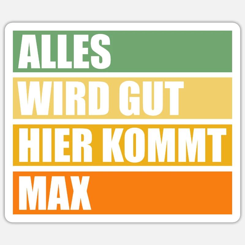 Max - Sticker size S (10 x 10 cm) - white matte