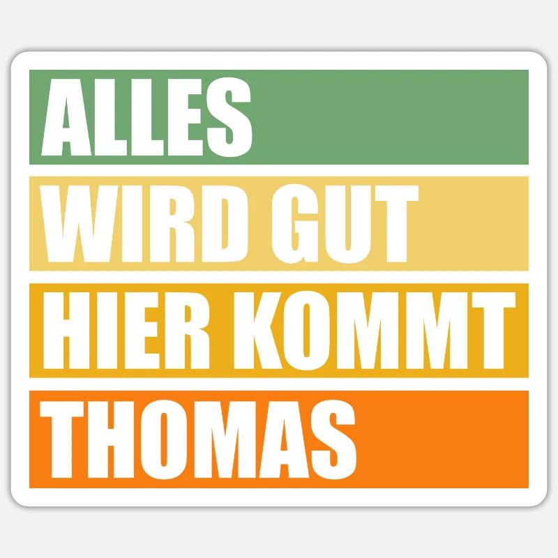Thomas Sticker Größe S (10 x 10 cm)